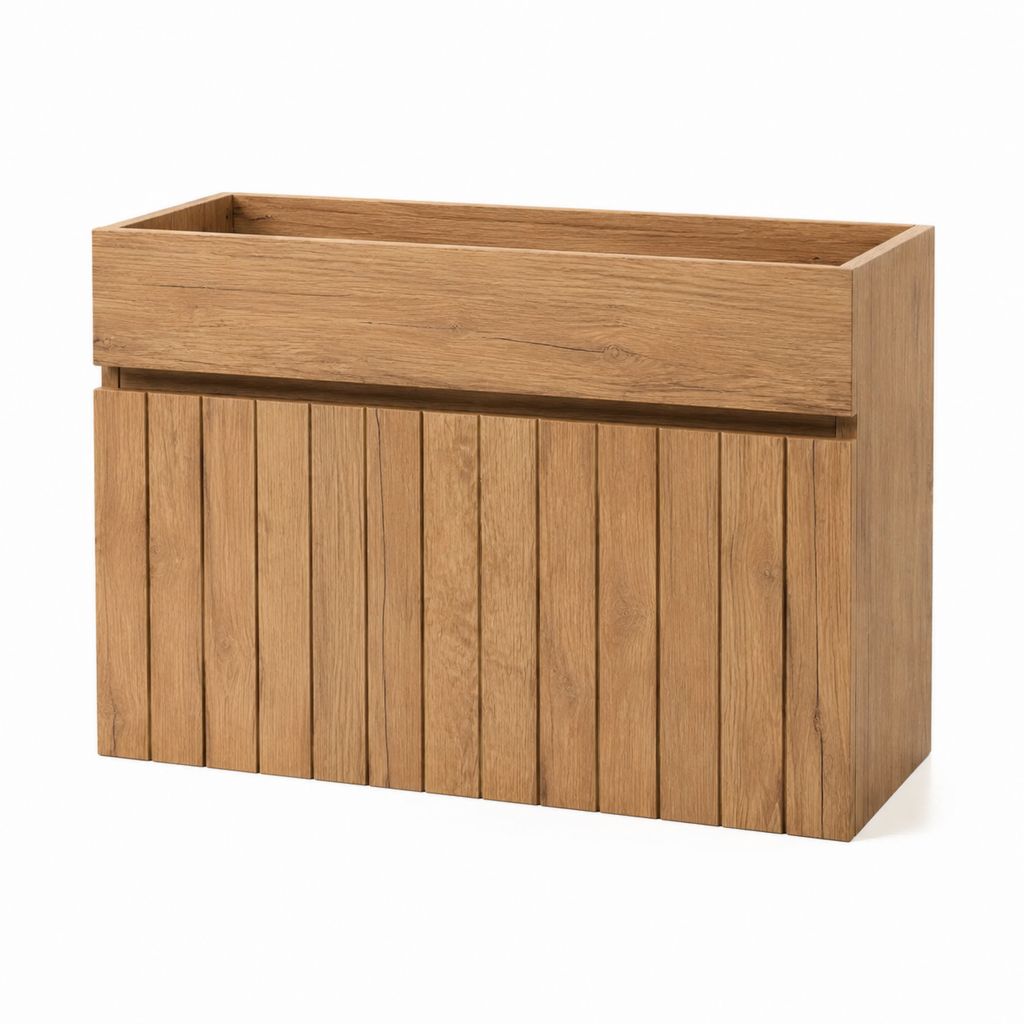 Waschtischunterschrank Eiche MDF rechteckig 80 x 46 x 80 cm