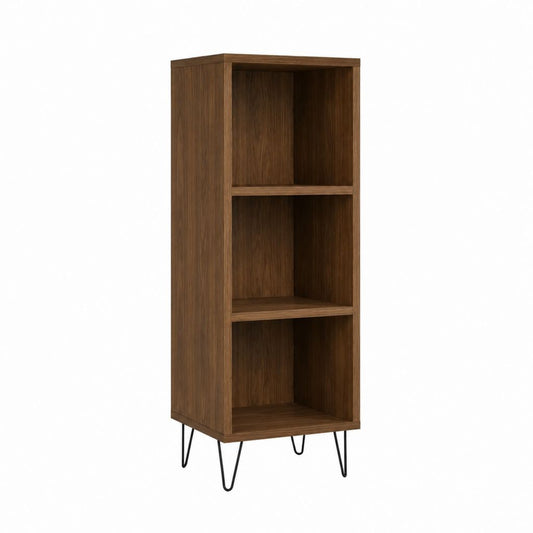 Standregal Walnuss Spanplatte rechteckig 50 x 35 x 140 cm