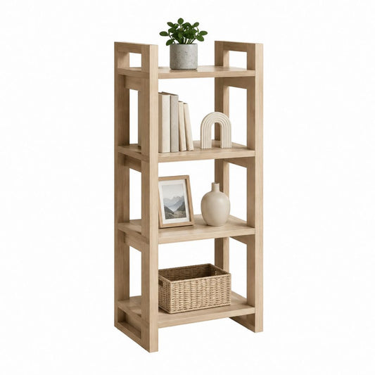 Standregal Bücherregal Eiche MDF rechteckig 60 x 30 x 150 cm